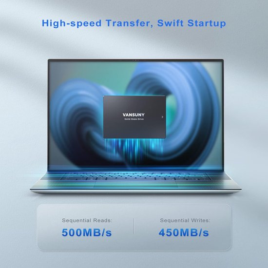 Interne SSD - Harde Schijf Opslagstation - PC Upgrade - 3D TLC NAND - 512 GB - X12 — afbeelding 4