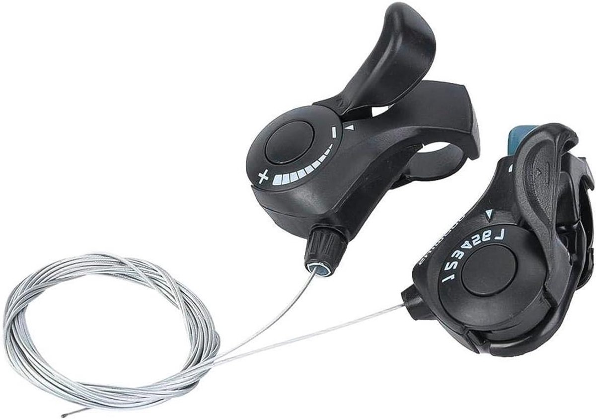Fiets Versnellingshendels - Shifter Set - Fietsen Schakelen - Duidelijke Versnellingsindicatie - 21-speed - Zwart