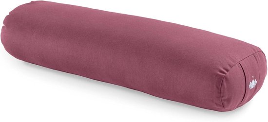 Yoga Rol Kussen - Pilates Bolster - Yin Yoga - Wasbare Hoes - 72 x 20 x 15 cm - Korenbloem — afbeelding 4