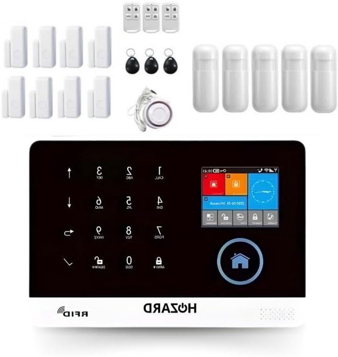 Alarm Systeem - Smart Home Beveiliging - Huis Beveiligen - Uitbreidbaar met Sensoren - 10 x 2 x 4 cm
