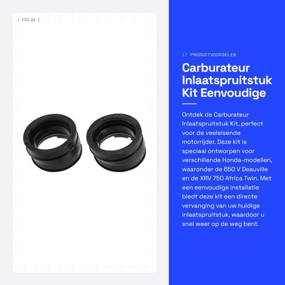 Dailygoods - Carburateur Inlaatspruitstuk Kit - Eenvoudige