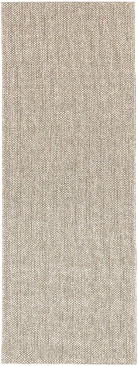 Clio, Binnen & buitentapijt, Moderne, 80 x 200 cm, Rechthoekig, Middelpolig, Hal, Patio, Alleen handwas, UV-bestendig, Beige