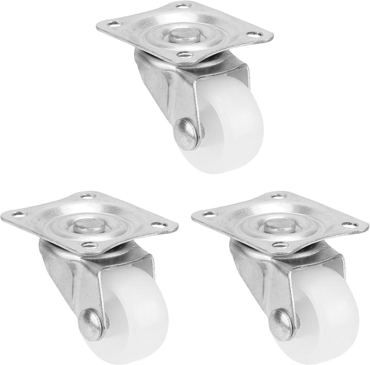 12 Stuks 1 Inch Caster Heavy Duty DIY Meubelwiel 20Kg Capaciteit Nylon Materiaal
