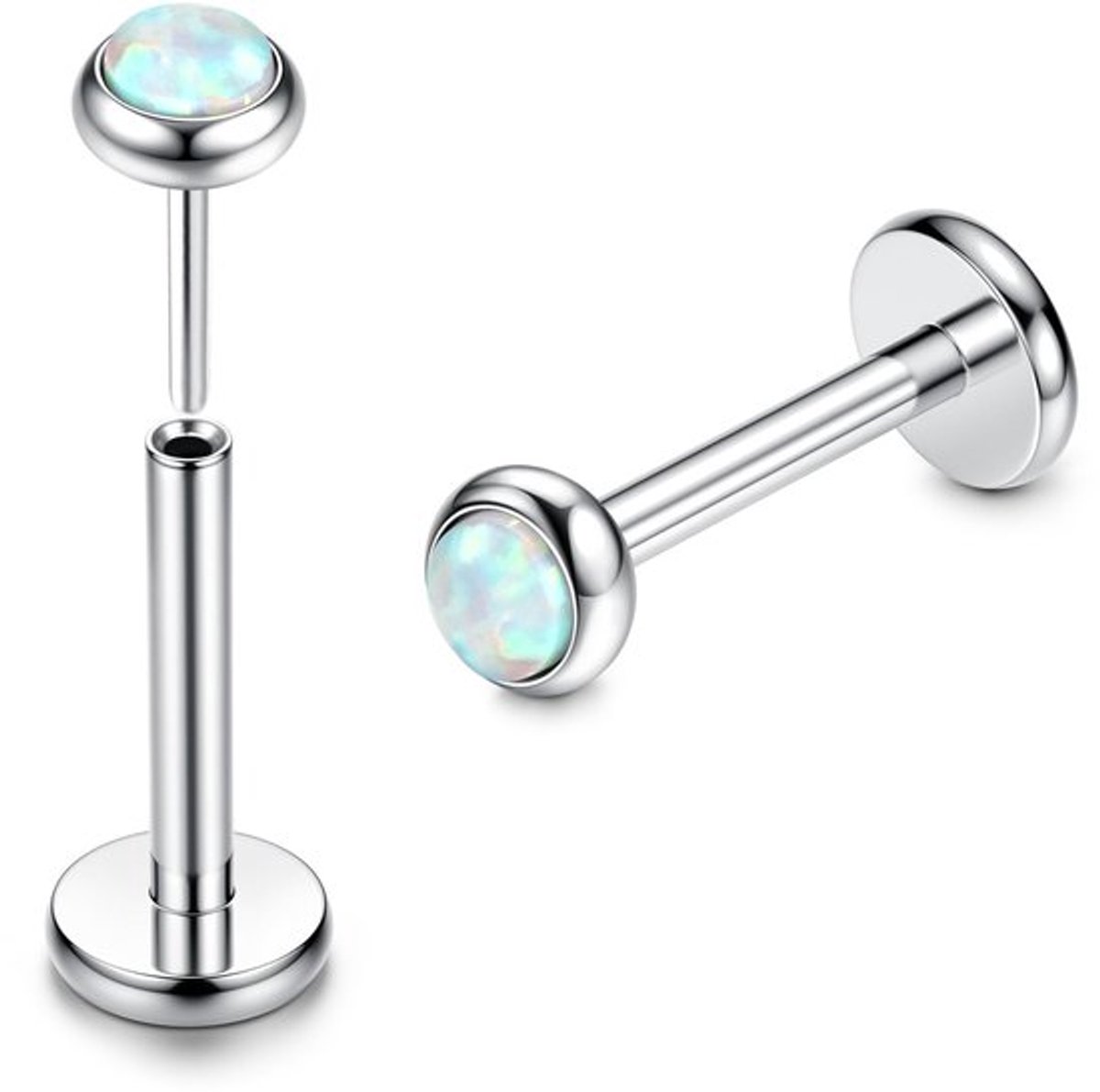 VT Goods - Lippiercing - Titanium - Geen schroefdraad