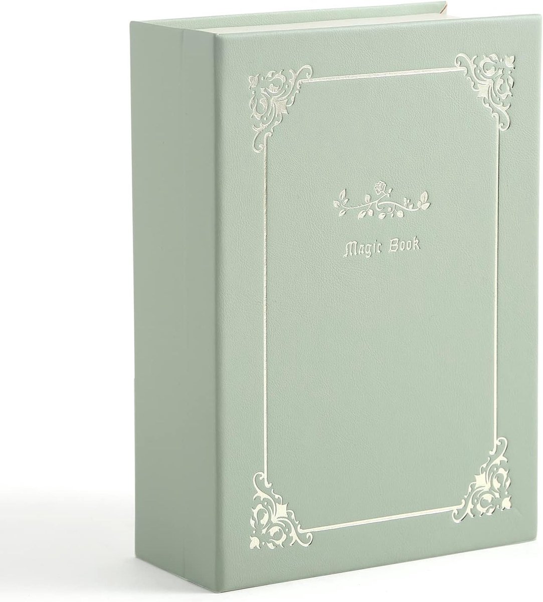 Sieradendoos Organizer PU Lederen Dagboek Sieraden Doos Magisch Boek Ontwerp voor Oorbellen Armband Ketting Ringen Opslag voor Vrouwen Meisjes, Groen