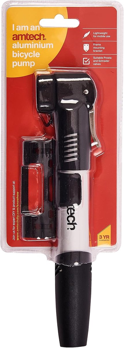 Fiets Pomp - Fietspomp Aluminium - Banden Oppompen - Dubbele Klep - One Size - Transparant — afbeelding 2