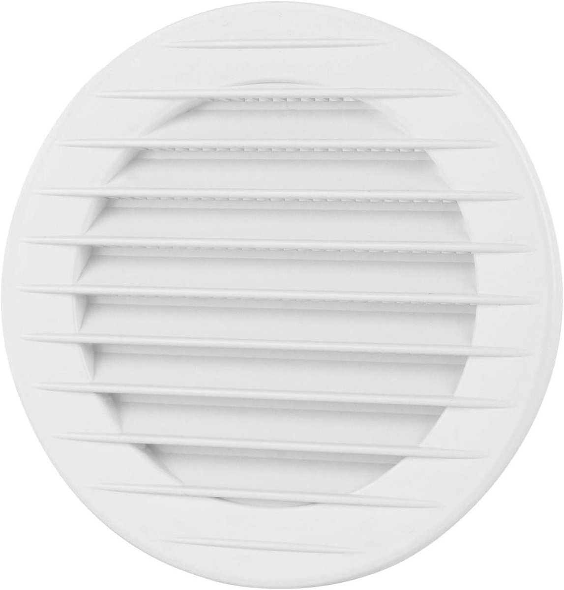 Ventilatierooster Rond - Afvoerlucht Rooster - Luchtcirculatie Verbeteren - Insectenbescherming Geïntegreerd - Ø 70 mm - Wit