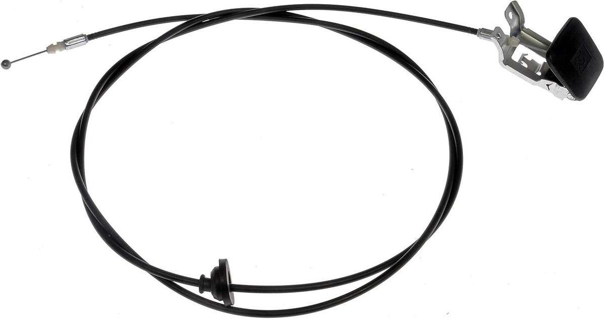 Motorkap Ontgrendelingskabel - Kabel met Handgreep - Auto Reparatie - Roestvrij Staal - 3462 cm - Zilver