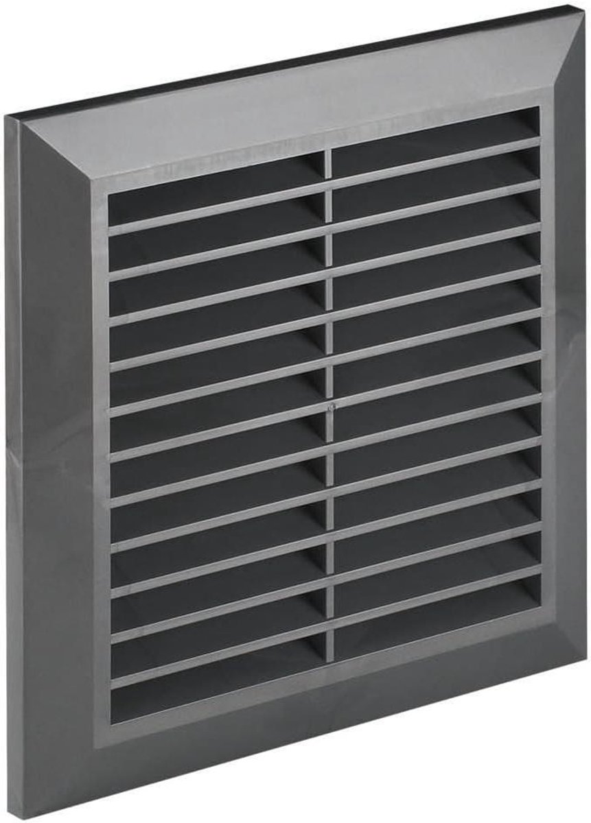 Ventilatierooster Rond - Afvoerluchtrooster Muurrooster - Ventilatie Afvoer - Met Insectennet - Ø 150 mm - Grafiet Grijs