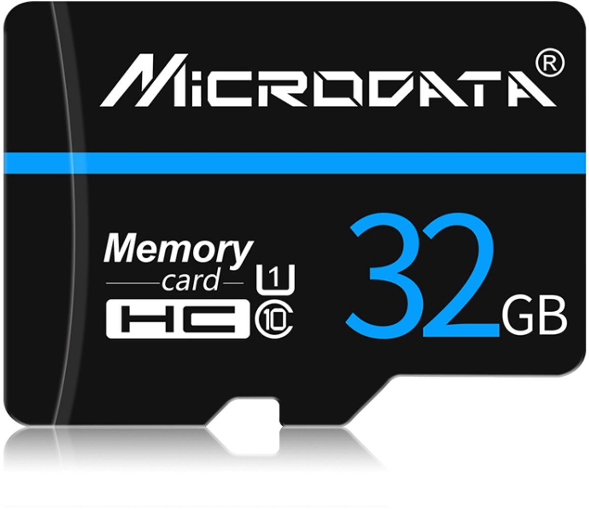MICRODATA 32GB U1 Blue Line en zwarte TF (Micro SD) geheugenkaart
