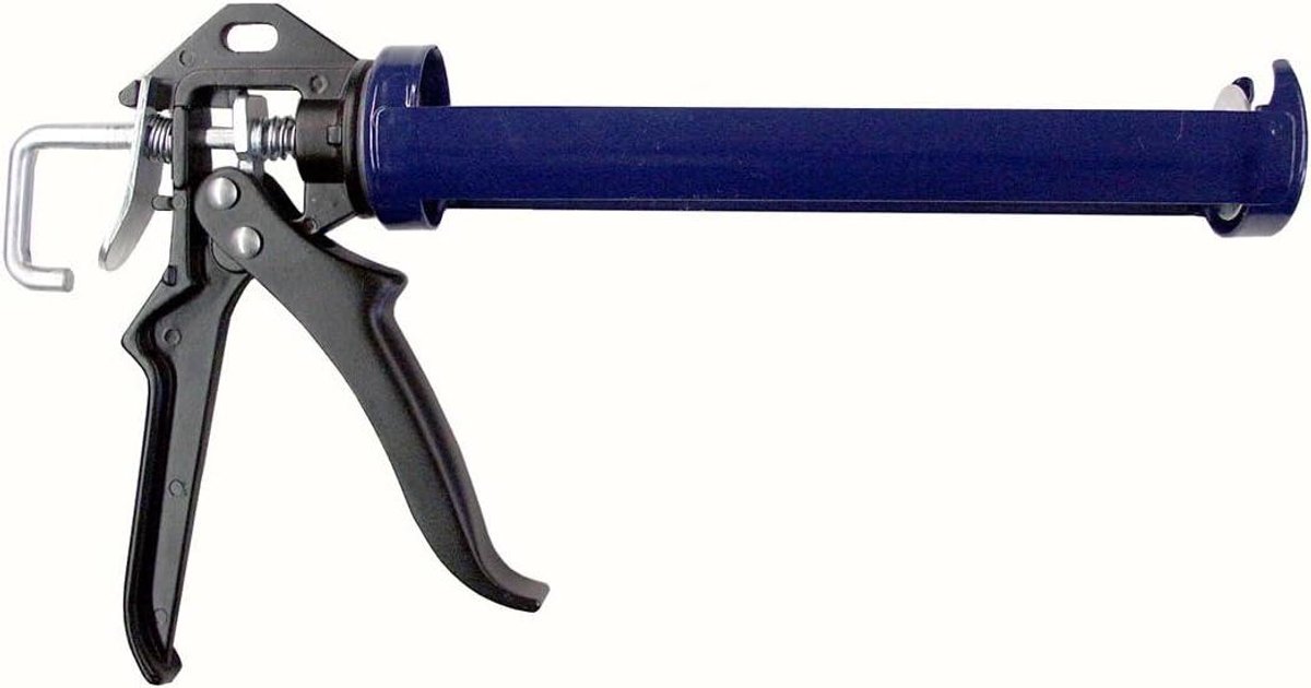 Kitpistool - Kitspuit Lijmpistool - Afwerken Klussen - Gelakt Draaibaar - 18 cm - Grijs