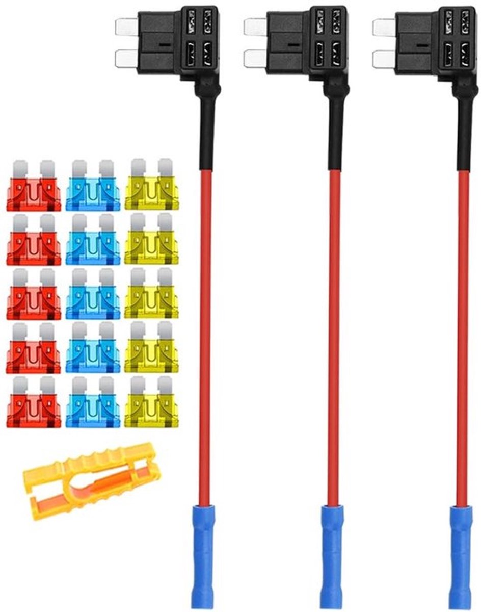 Dailygoody - 12V 24V Medium Add-a-Circuit Zekering Adapter