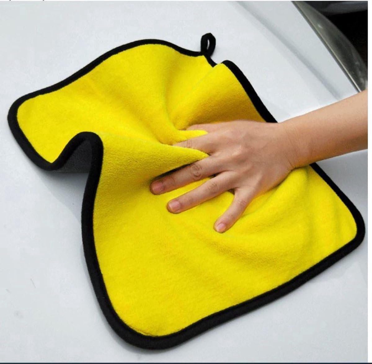 - 2X Microvezel doeken - Auto - Poetsdoek - Geel - Droogdoek - Wasdoek - 30x60cm - Set van 2