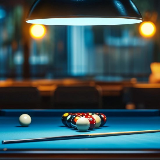 Pool Cue Set - Biljartkeu - Spel Uitoefenen - Glasvezel Coating - 146 cm - Wit — afbeelding 2