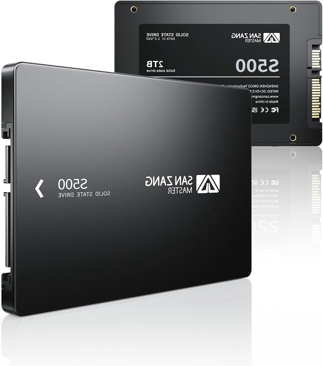 Interne SSD - Harde Schijf Opslagstation - Computer Upgrade - 3D NAND Technologie - 2TB - Zwart