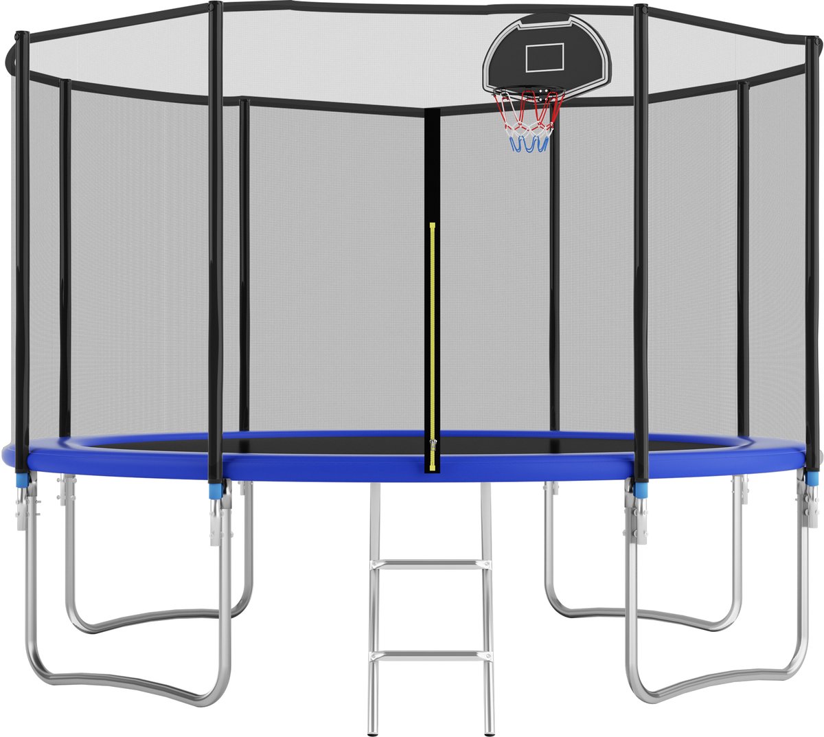 Buitentrampoline 366 cm - Versterkte dwarsbalken - Stabiel en robuust - Zeer belastbaar - Eendelige constructie - Geschikt voor kinderen en volwassenen