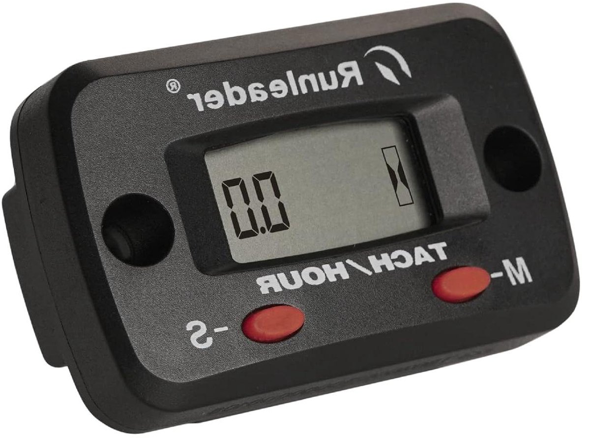 Urenteller Toerenteller - Motor Urenteller - Motoronderhoud Plannen - Vervangbare Batterij - IP67 Waterdicht - Zwart
