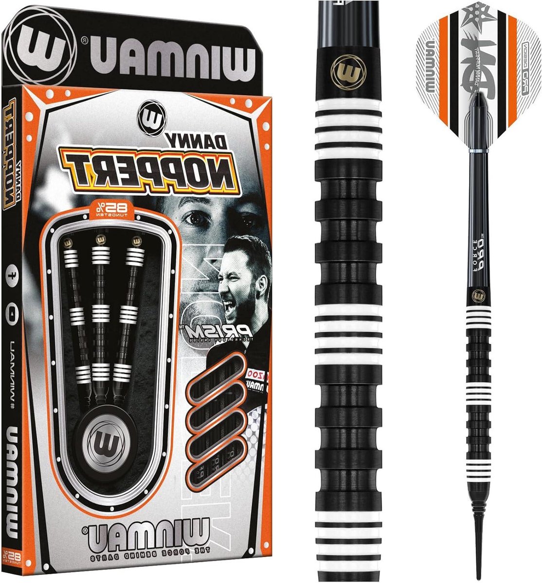 Softtip Dartset - Dartpijlen Set - Precisie Werpen - 85% Tungsten - 20 Gram - Zwart/Wit