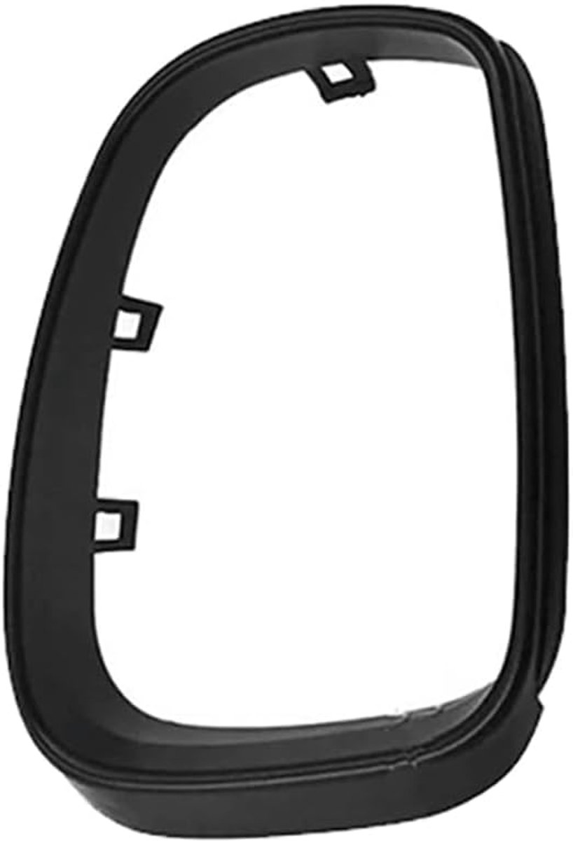 SnelShoppen - Car Achteruitkijkspiegel Frame - Compatibel met SK-0DA Fabia 2008-2014 - Zwart ABS Rechtdoorgaand - Luxe en Sportief Design