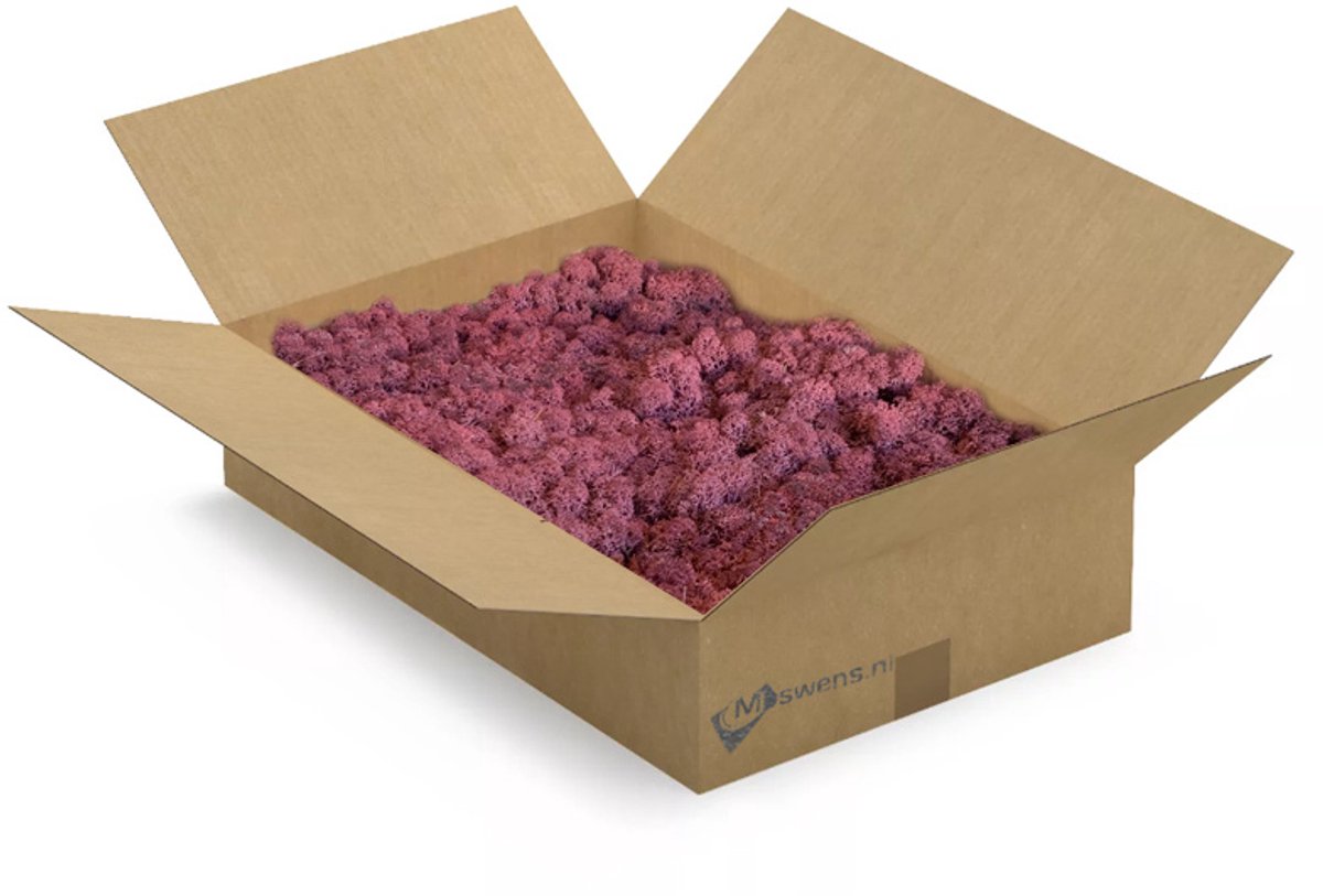 Moswens Rendiermos - 1,5 KG - Doos L - 0,20 m² - Bordeau