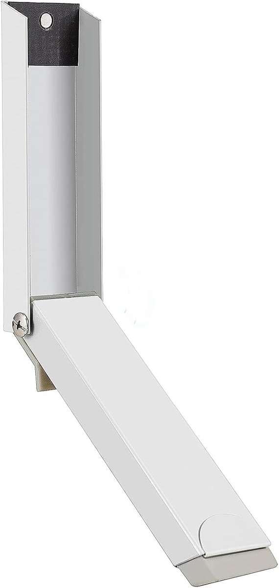 SnelShoppen - Deurstopper voor onder de deur, geen boren nodig, stevige 3M lijm, eenvoudig te installeren, wit, voorkomt geluid en houdt de deur open,