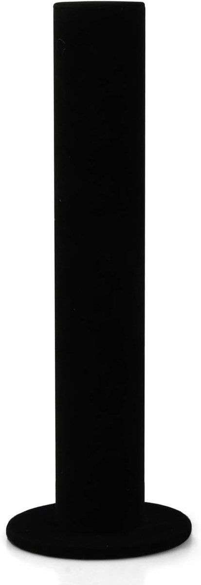 SnelShoppen - Scrunchie Holder - 5x30cm Scrunchies Houder voor Haar - Verticaal Bandjes Rek - Velvet Haarbanden Organiser - Zwart voor 15-25 Haarbande