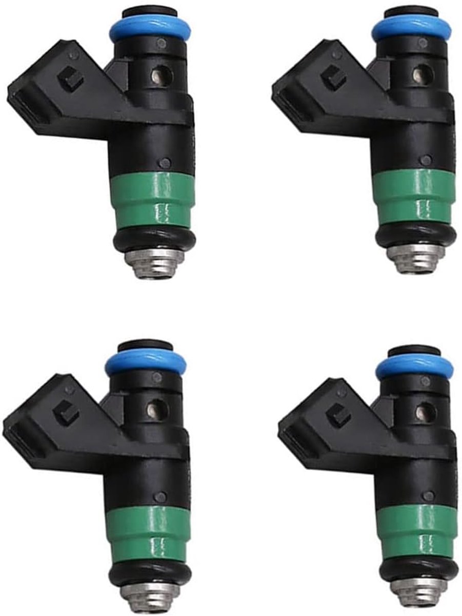 SnelShoppen - 4-delige brandstofinjectoren vervanging voor Renault Logan Duster Sandero, hoogwaardige trechterinjector, duurzaam materiaal, perfecte p