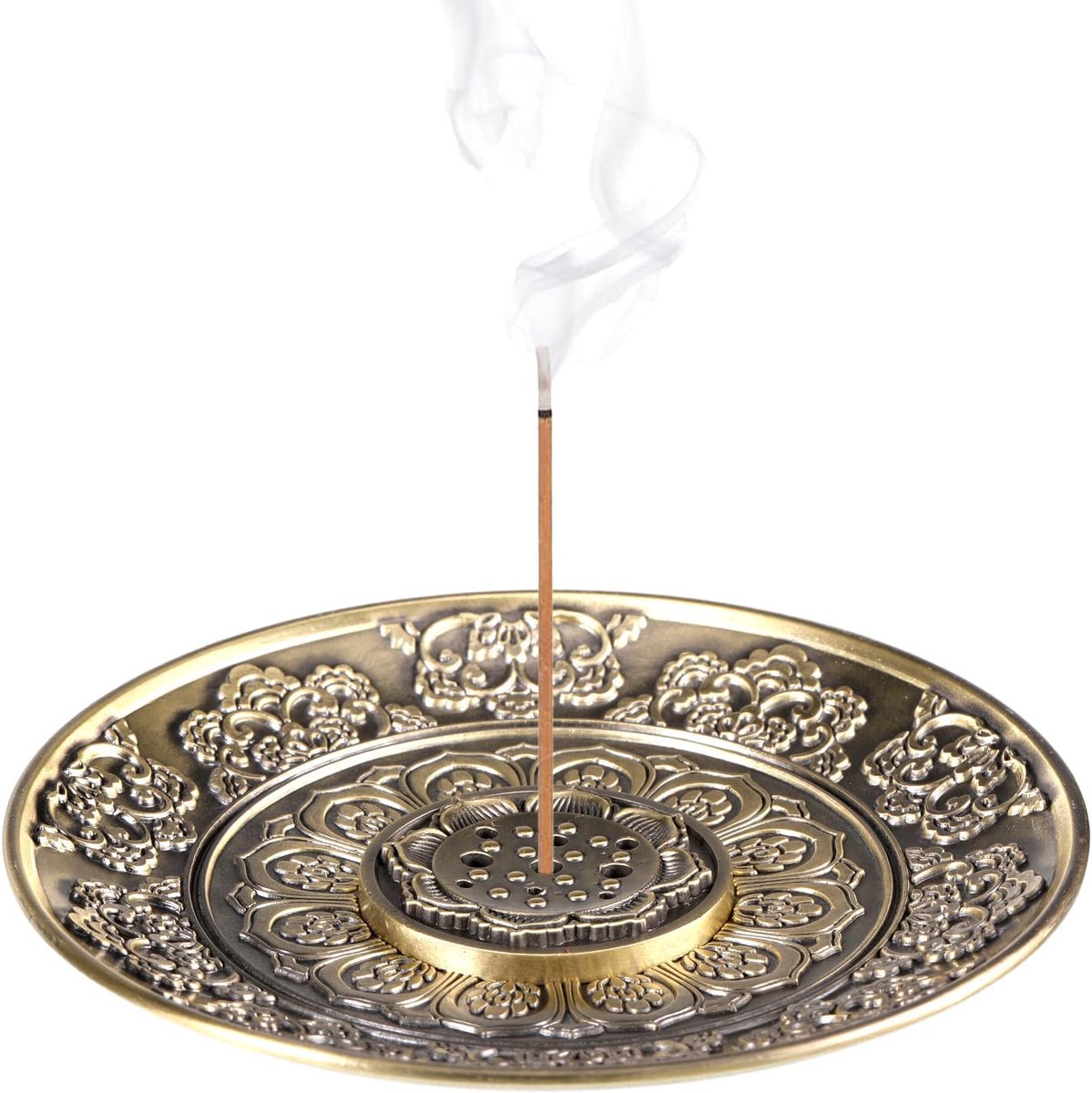 SnelShoppen - Incense Stick Holder - Aromatische Wierookhouder van Hout, Voor Binnen en Buiten, Inclusief 10 Wierookstokjes, Perfect voor Meditatie, O