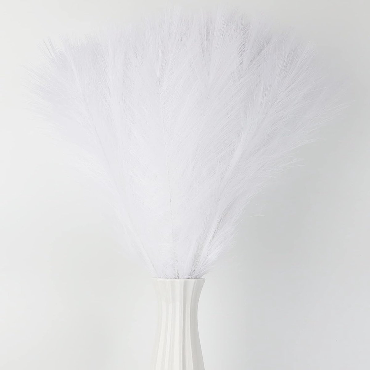 SnelShoppen - Kunstbloemen Pampasgras 40 Stuks - Witte Nepplanten van Zijde voor Bruiloft Decoratie, Tafelcentra, Bruidsboeket DIY Bloemarrangement (4