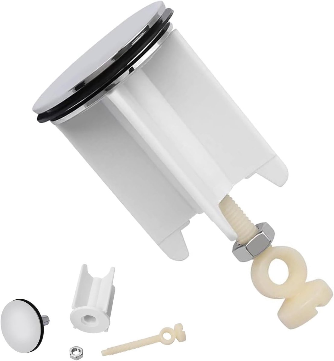 39 mm in hoogte verstelbare badkamerstekkers, universele pop-up gootsteenplug voor keuken, badkamer, wastafel, gootsteen, in hoogte verstelbaar, verchroomd messing