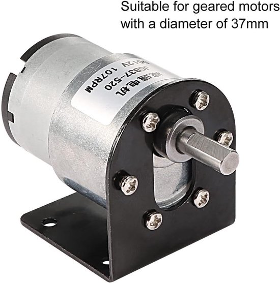 37 mm DC geared motorhouder houder + 6 mm koppeling — afbeelding 3