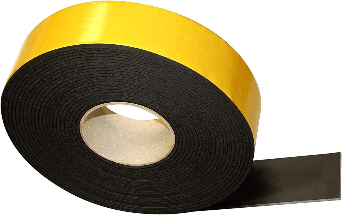 Rubber Zelfklevende Tape 3 mm x 50 mm x 10 m Rubberen Tape voor Verwarmings-, Ventilatie- en Airconditioningsystemen, Plakband, Afdichtband, Isolatie