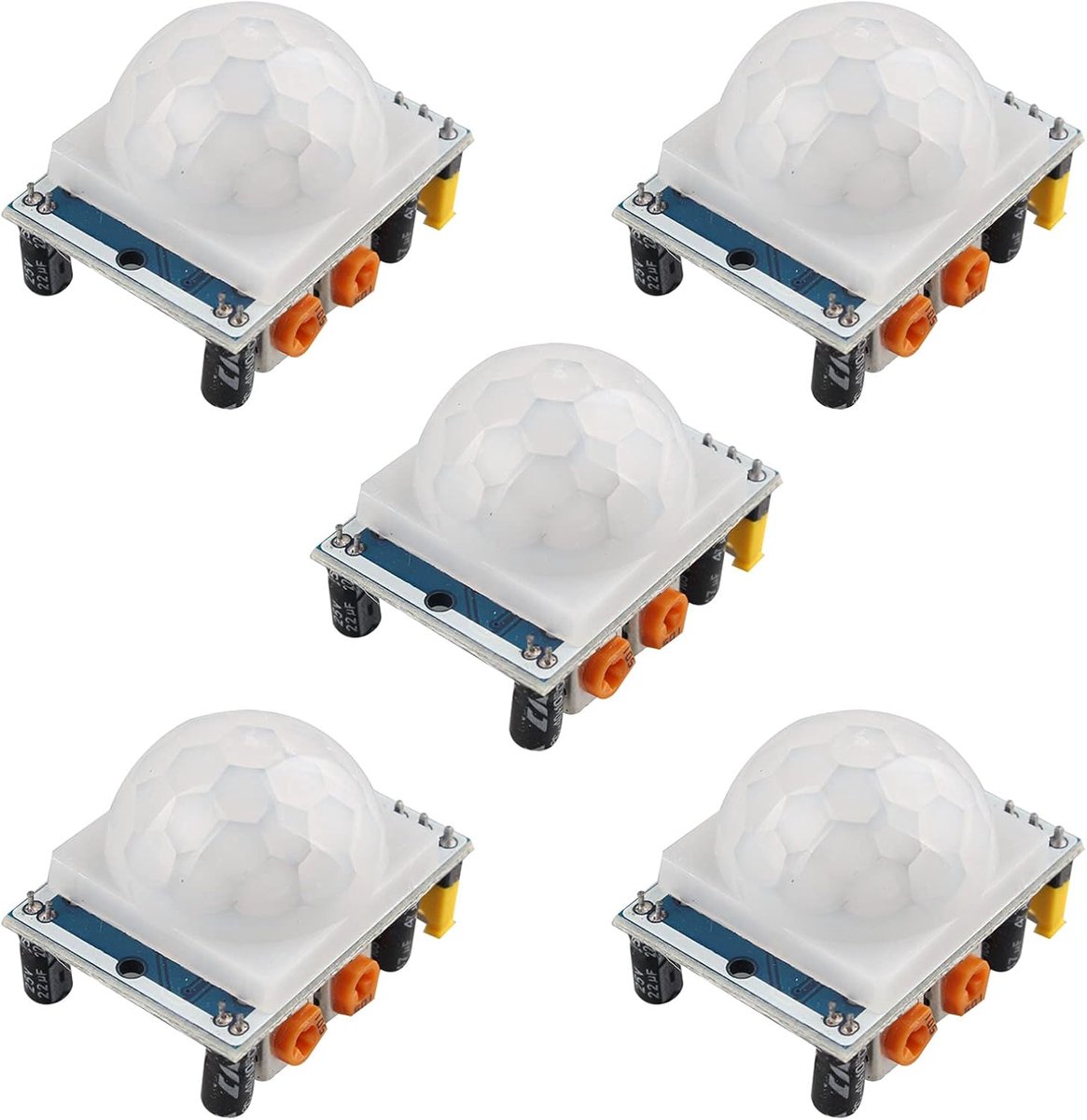 5 Stuks SR501 PIR Motion Sensor Motion Detection Module SR501 Menselijke Sensormodule Pyro elektrische Infrarood PIR Bewegingsmelder Modules