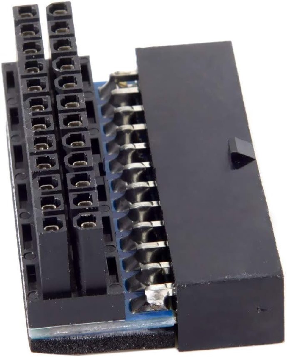 ATX 24Pin Female naar 24pin Male 90 Graden Power Adapter Moederbord Moederbord voor Desktops PC Supply PW-007-008-009-LIJST 1 stuk.