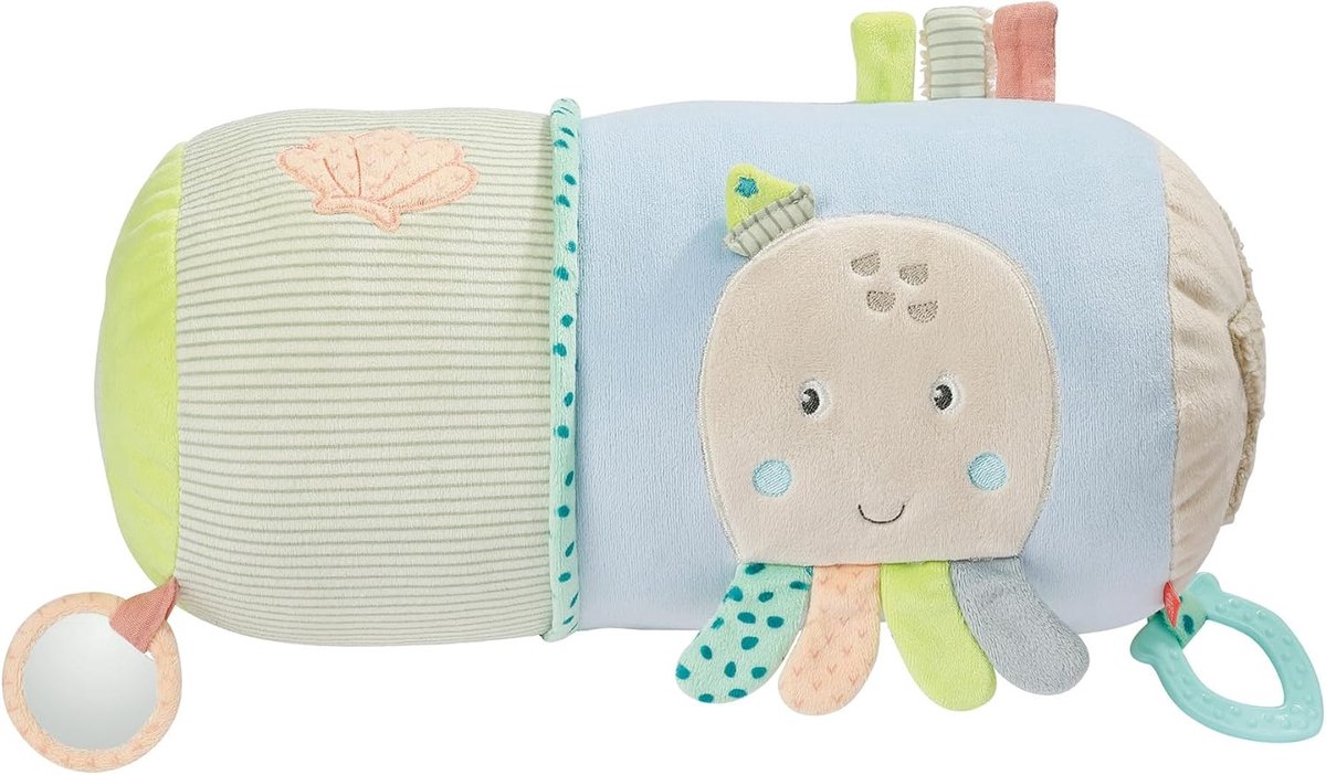 Krabbelrolle Meereskinder – Baby Krabbelhilfe Rolle mit niedlichen Meerestieren - Babyspielzeug Krabbeltier mit Spielfunktionen - Krabbelspielzeug für Babys und Kleinkinder