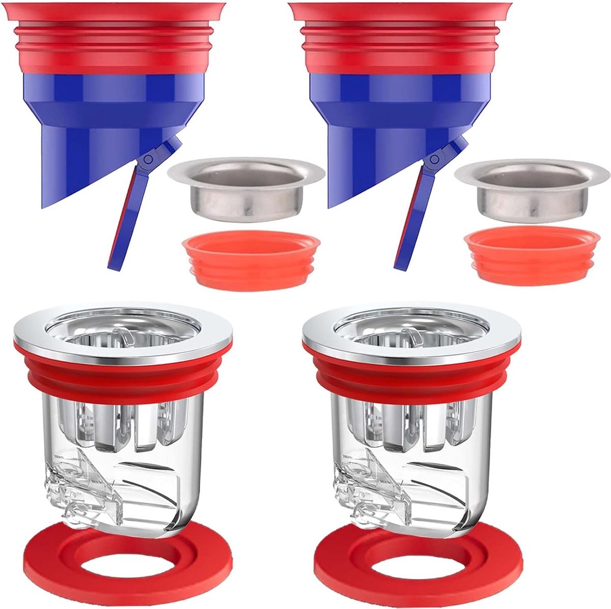 geurstoppers, 35-52 mm, terugslagkleppen, voorkomt geurtjes, vloerafvoerpompen
