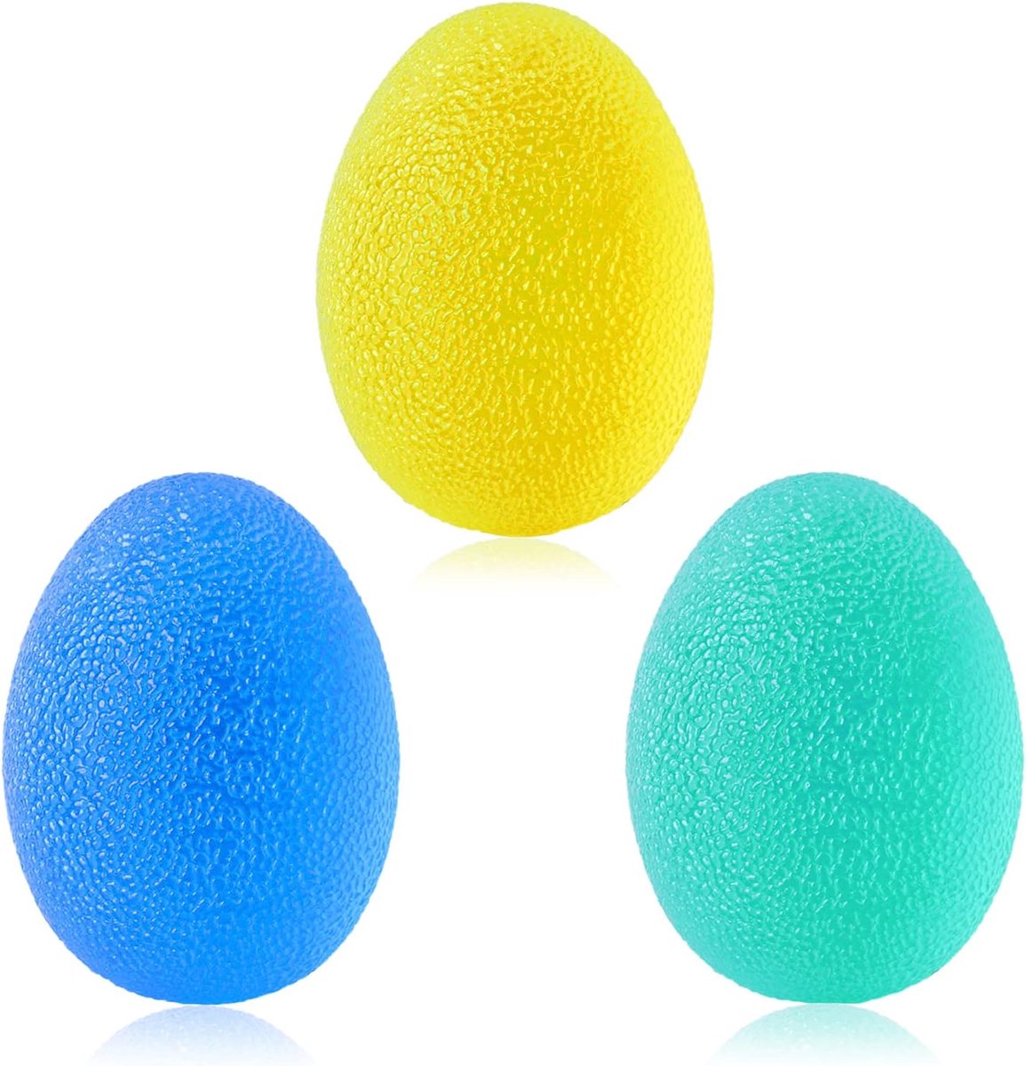 Antistressbal voor volwassenen, 3 stuks, anti-stress ballen met verschillende hardheden, handtrainer, vingertrainer-bal, antistressballen voor pols, artrose-training