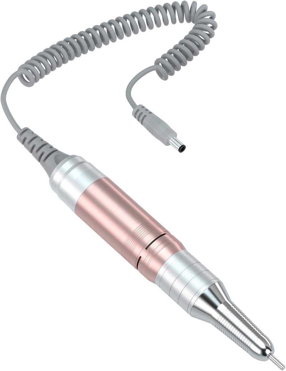 Vervangbare rosegouden nagelpunt handpiece voor professionele nagelverzorging en manicure