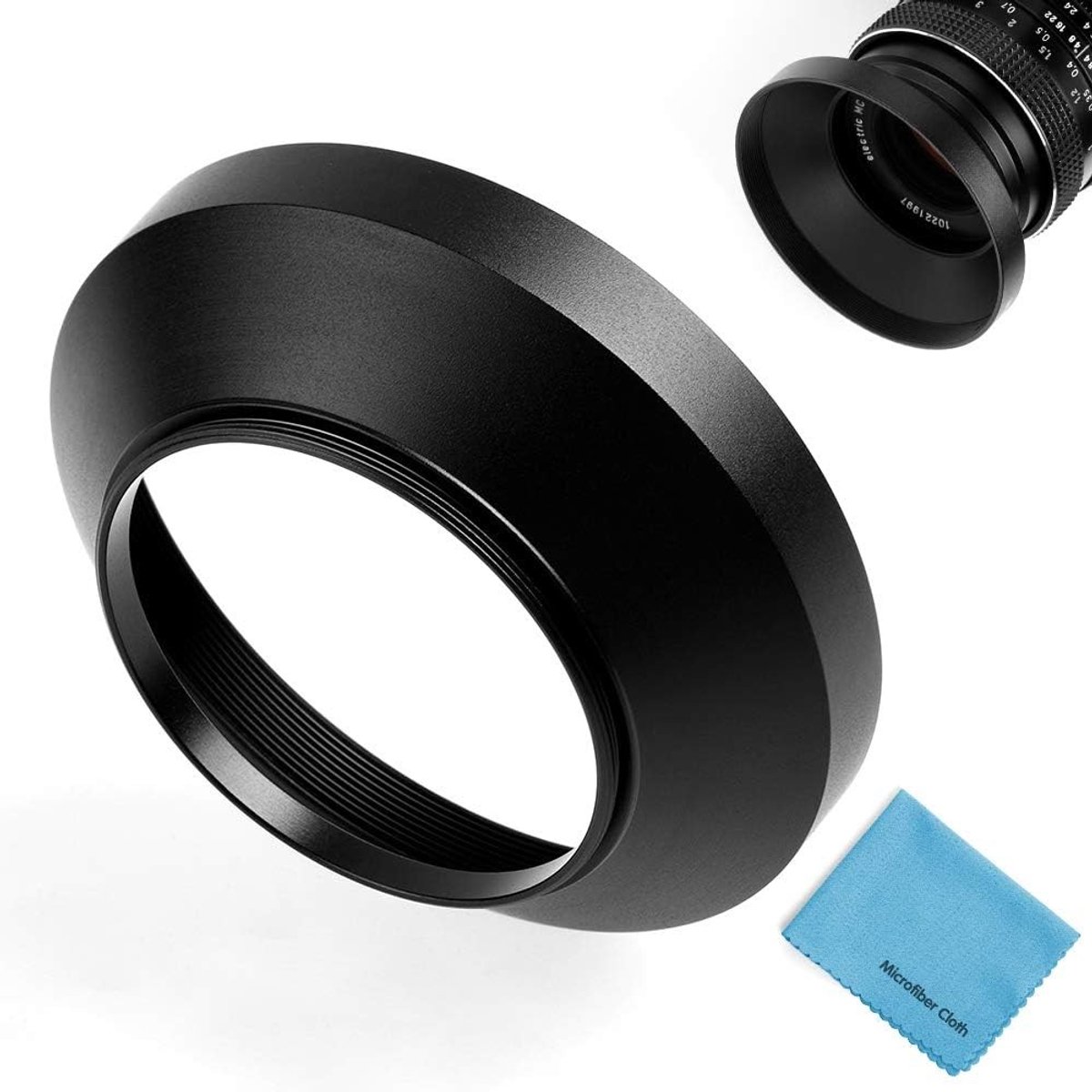 Universele 77mm Groothoeklenskap met Metalen Lenshood voor Camera's en Microvezeldoek voor Schoonmaak