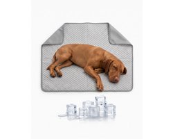 animalking Honden Koelmat - Verkoelende Mat voor Honden - Comfortabel & Duurzaam - 55 x 70 cm - Grijs