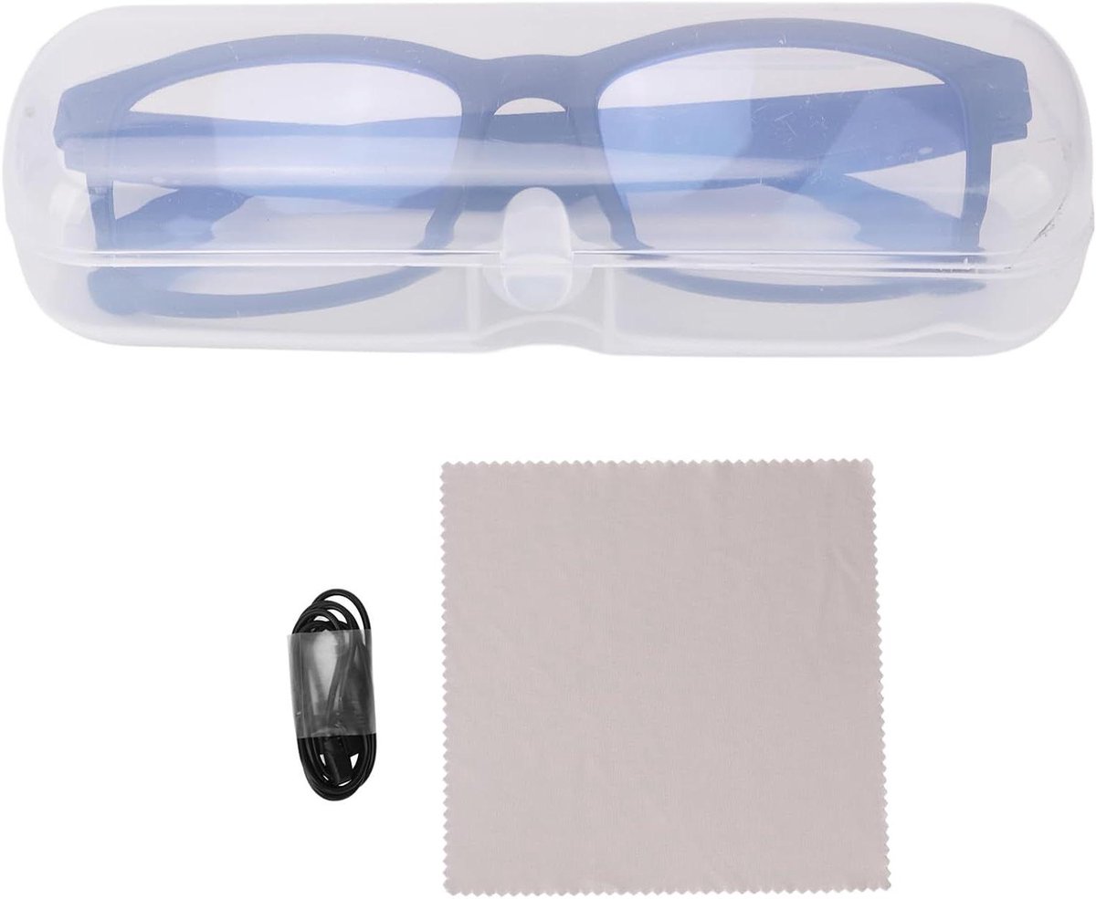 Smart Blauwlicht Bril - Muziek Bril - Oogbescherming - Ingebouwde Microfoon - 17 x 7 x 5 cm - Blauw