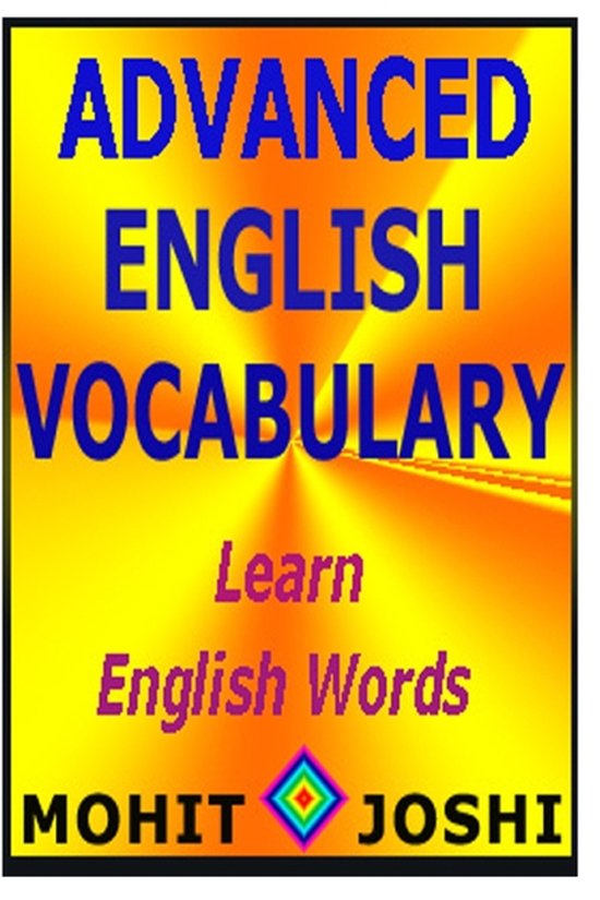 Advanced English Vocabulary - cover