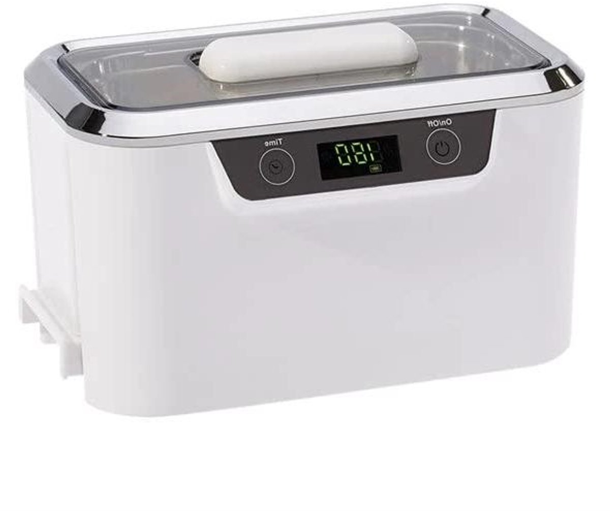 Ultrasone Reiniger - Schoonmaakapparaat - Sieraden Reinigen - Krachtige Transducer - 0.8 L - Wit