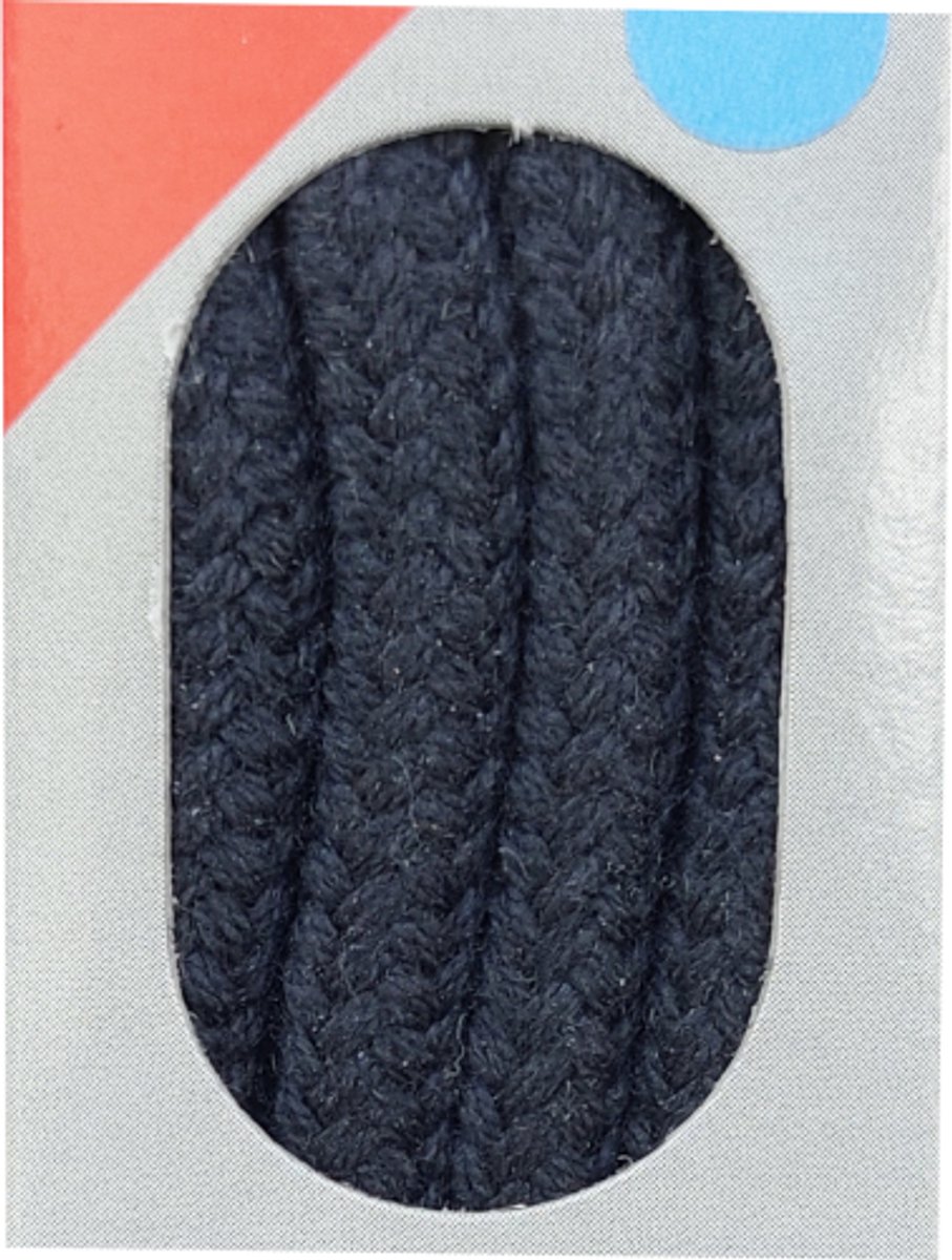 Bob Veter - Donker Blauw - Extra Dik Rond - Lengte 150 cm - Dikte 5 mm - Schoenveter