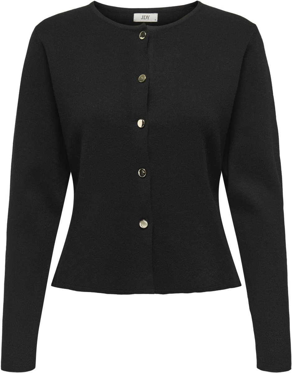 Jacqueline de Yong Vest Jdyprime Life L/s On Fitted Cardiga 15347276 Black Dames Maat - M