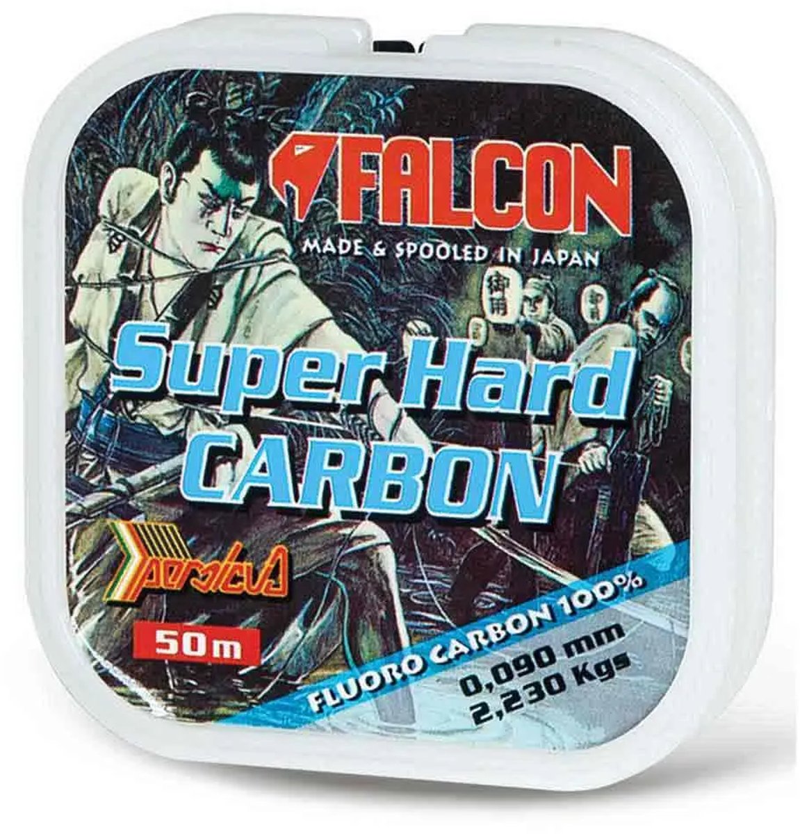 Falcon Super Hard Carbon 50 M Flurocarbon Transparant 0.090 mm