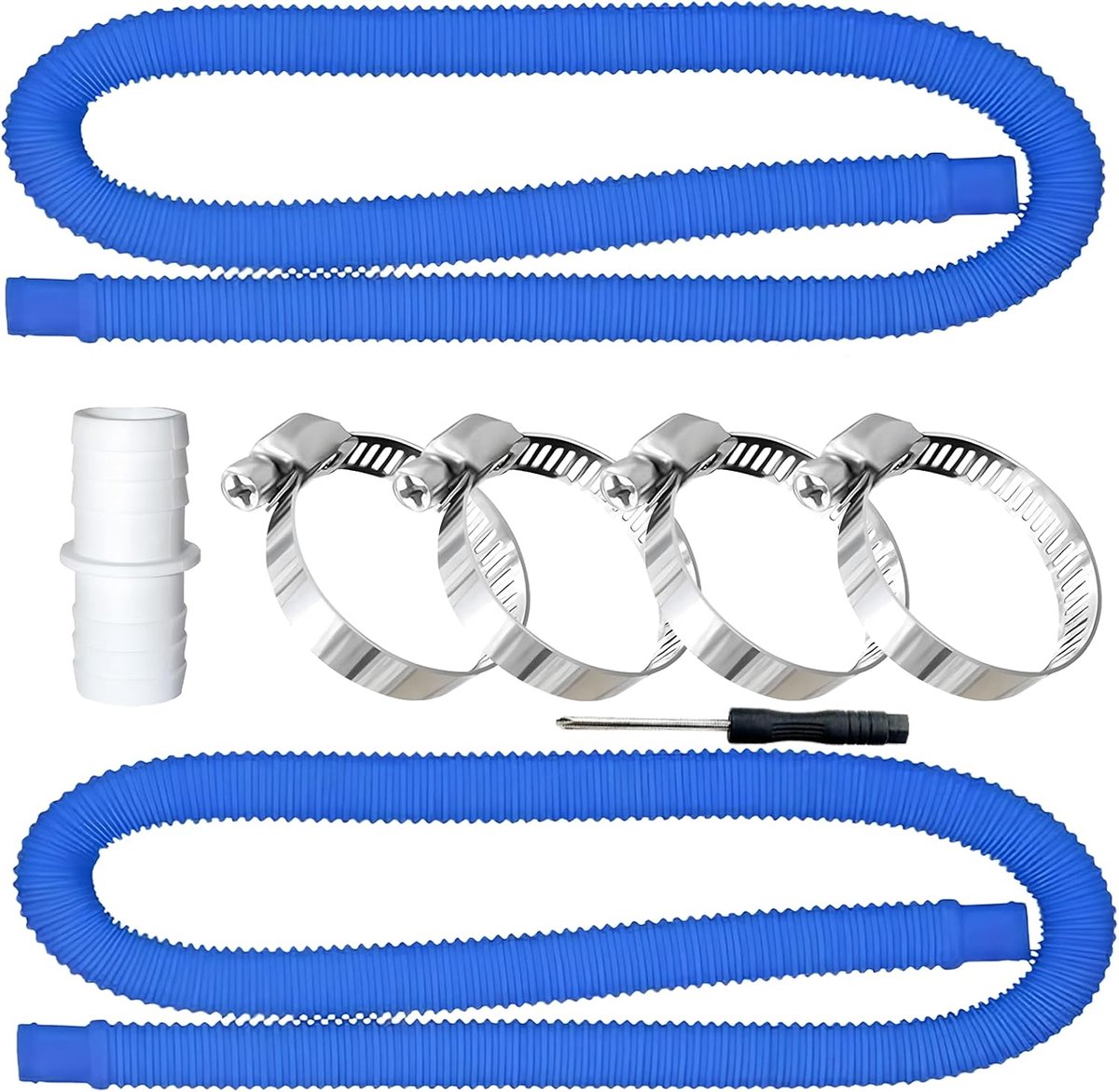 Zwembadslang 150 cm - 32 mm - UV- en chloorbestendig - Flexibele slang voor zwembadpomp - ShopVlot