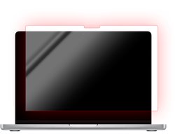 Bodyguardz Red Light Converter screenprotector MacBook Pro 14 (M5) – Behoudt levendige, nauwkeurige schermkleuren – Ultradunne, rand-tot-rand bescherming – Nuttige rode lichtopbrengst: +50%, Schadelijke blauwe lichtopbrengst: -47% - Transparant