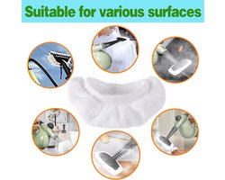 SnelShoppen - Steam Wiper Pads voor Handstoomreinigers, Universele Herbruikbare Microvezel Doeken, Geschikt voor Bissell, Dupray, Wagner en meer, Pack
