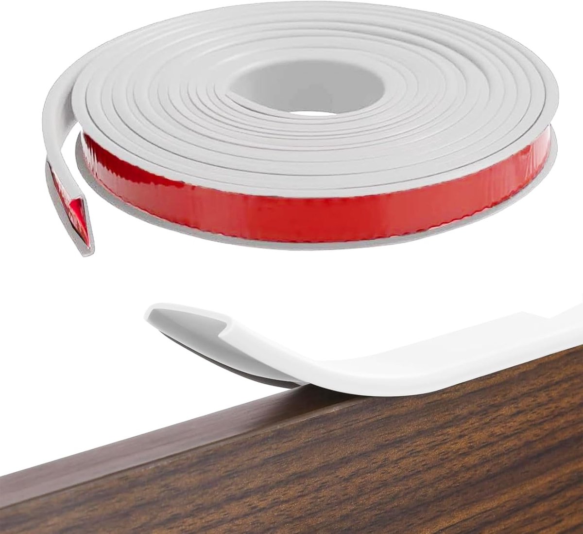 Meubelrand tape 6 m x 16 mm - Flexibele TPE randbeveiliging - Zelfklevend en impactbestendig - Bescherming voor meubels - ShopVlot